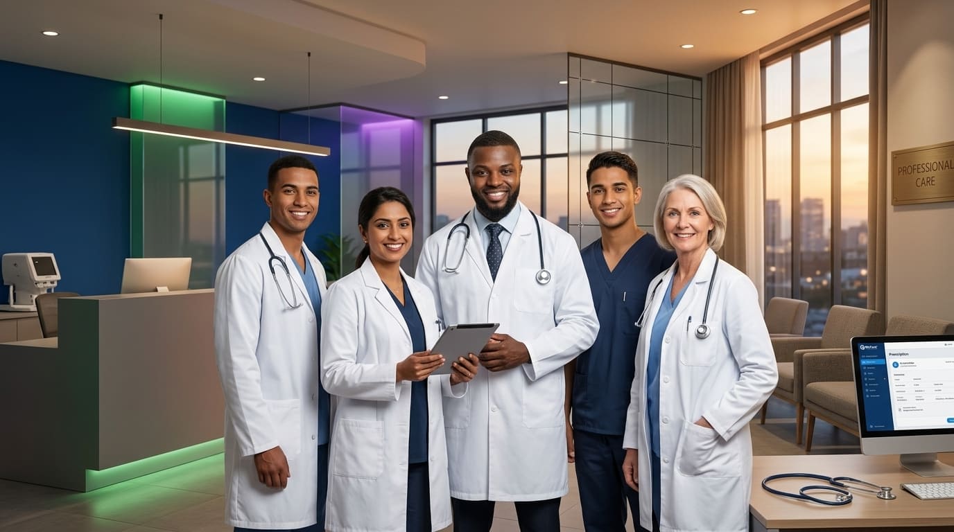 Doctor using My Care SA